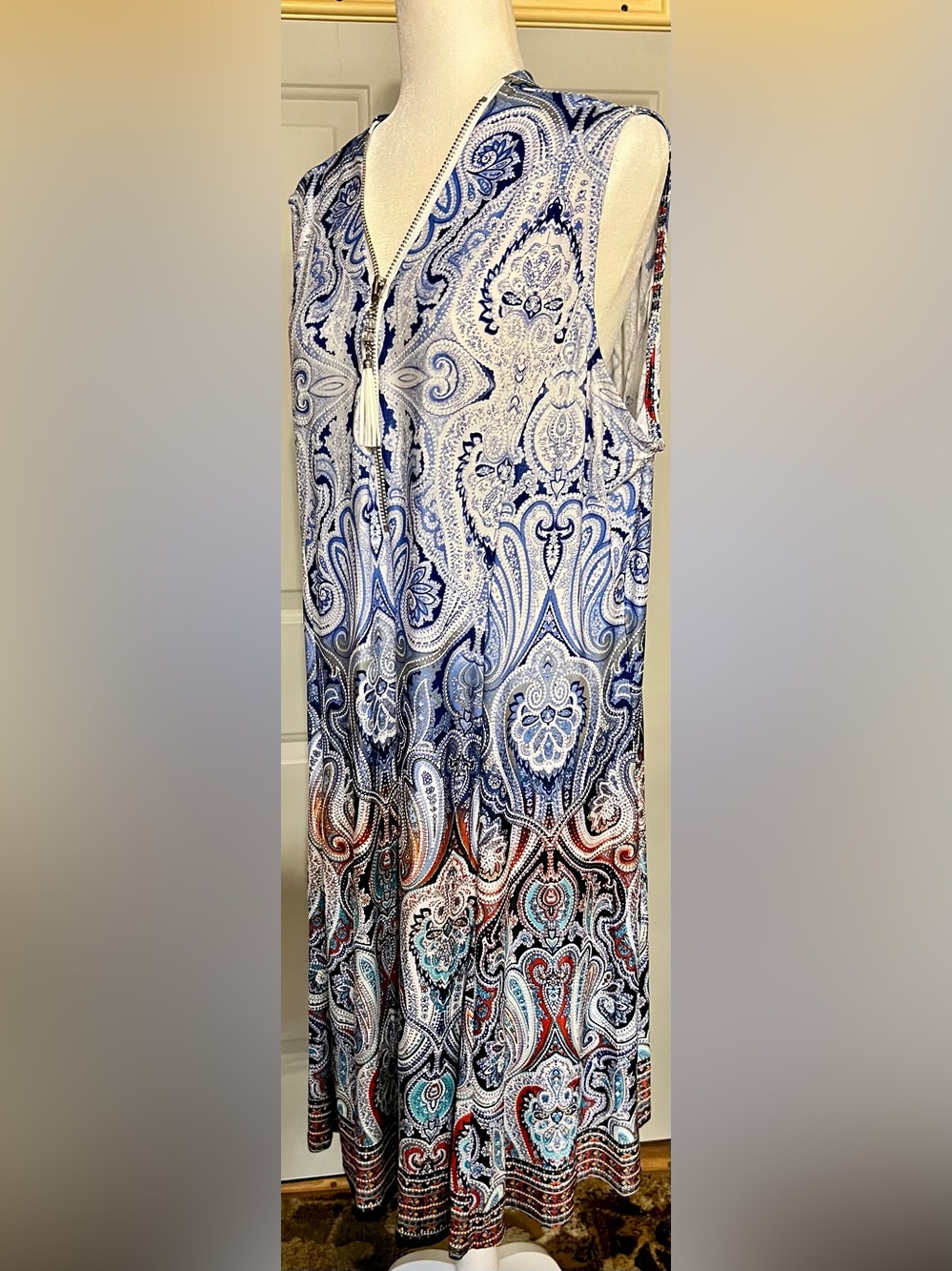 NWT Shoreline Paisley Maxi Dress - size 3XL